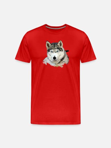 Husky - T-shirt bio Premium Homme - rouge