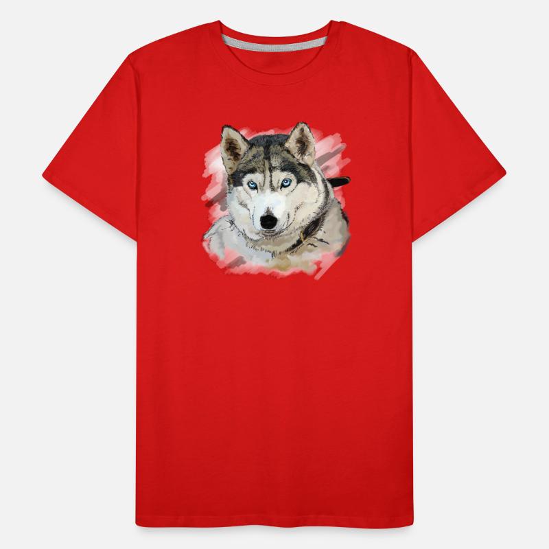 Husky Männer Premium Bio T-Shirt