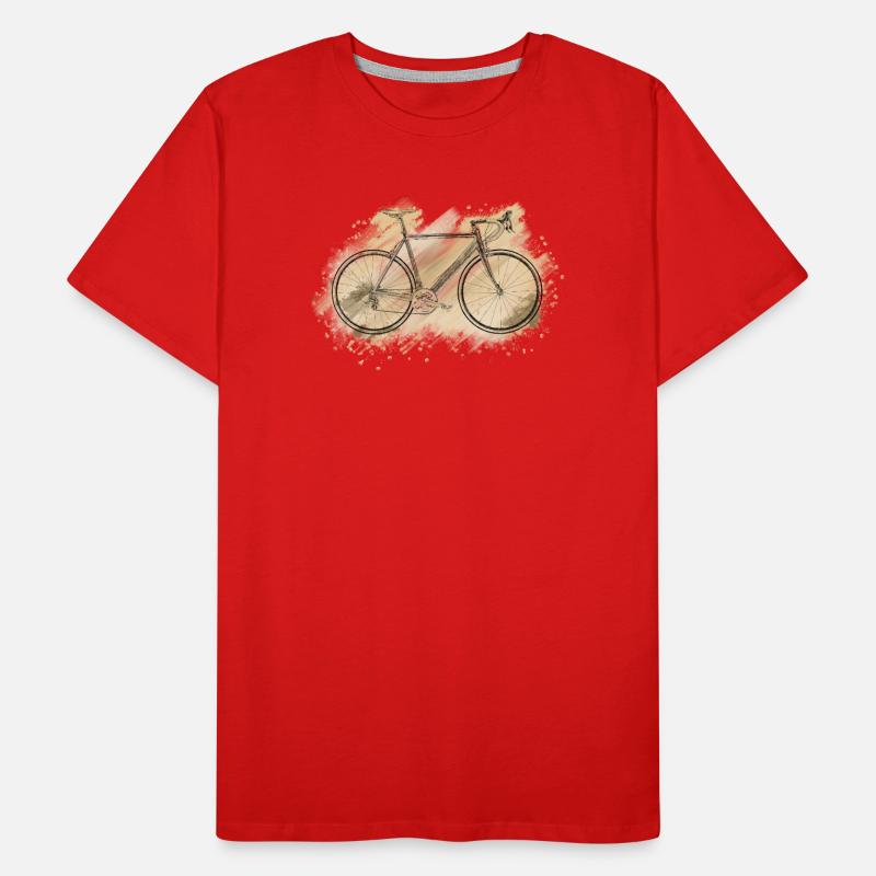 vélo de course T-shirt bio Premium Homme