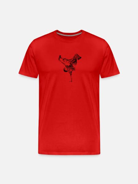 hip hop - Men's Premium Organic T-Shirt - red