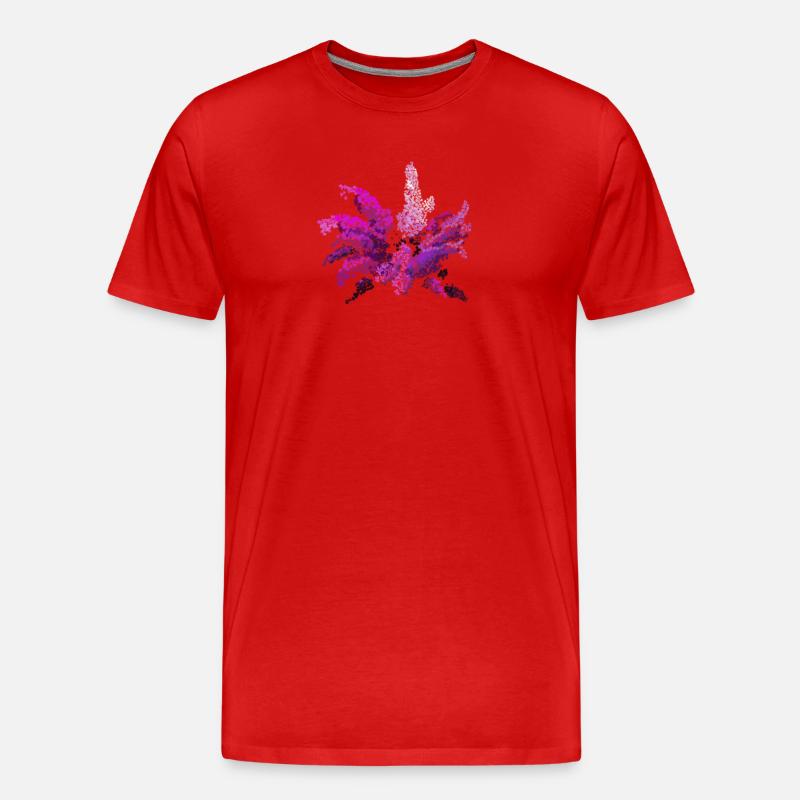 Flieder - Männer Premium Bio T-Shirt - Rot