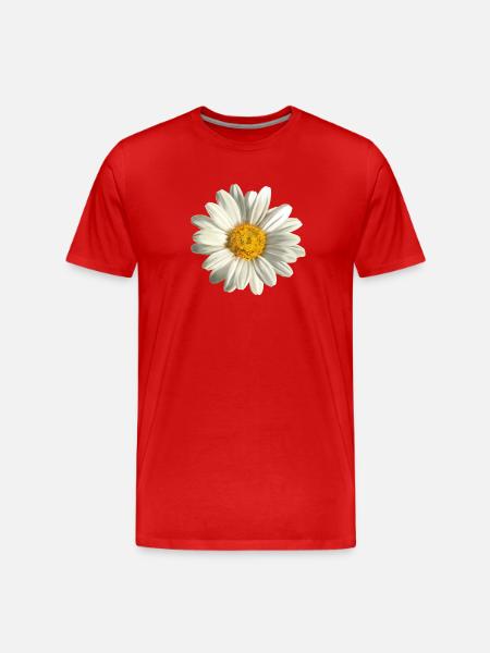 chamomile - Men's Premium Organic T-Shirt - red