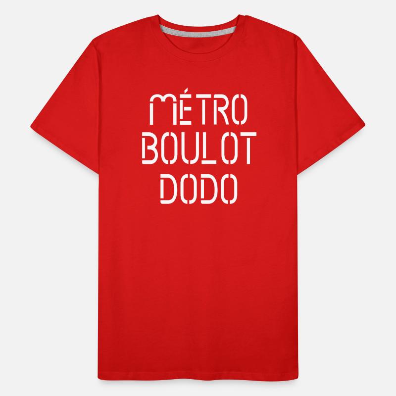 Abstract Subway Typography in Black and White Men's Premium Organic T-Shirt