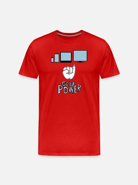 Geek - T-shirt bio Premium Homme - rouge
