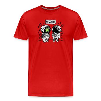 Bless you! - Männer Premium Bio T-Shirt - Rot - Vorne - Damien (186cm)