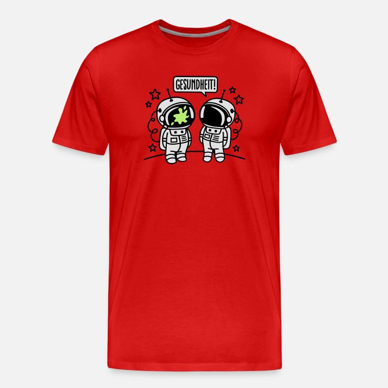 Gesundheit! - Männer Premium Bio T-Shirt - Rot