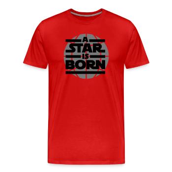 a star is born - T-shirt bio Premium Homme - rouge - Devant - Damien (186cm)