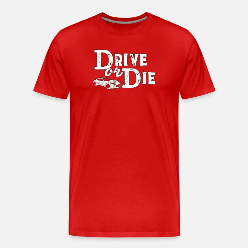 Auto - Männer Premium Bio T-Shirt - Rot