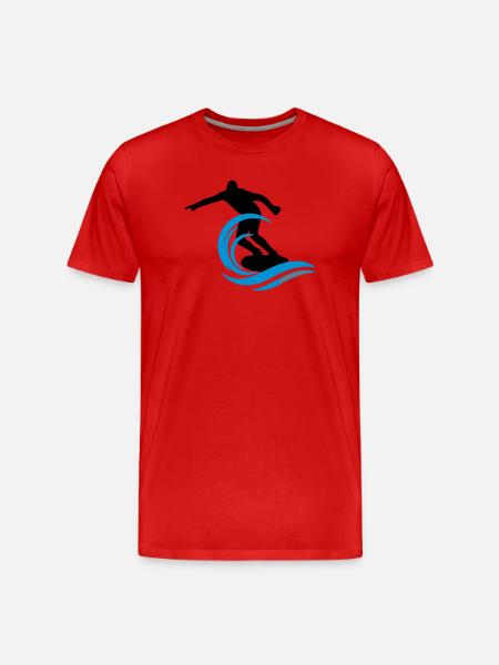 Surfeur - T-shirt bio Premium Homme - rouge