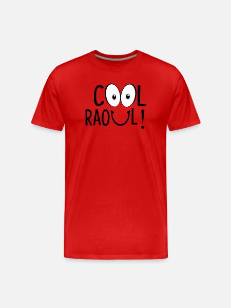 COOLER RAOUL! - Männer Premium Bio T-Shirt - Rot