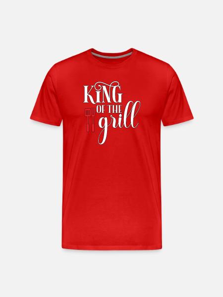 Grillkönig - Men's Premium Organic T-Shirt - red