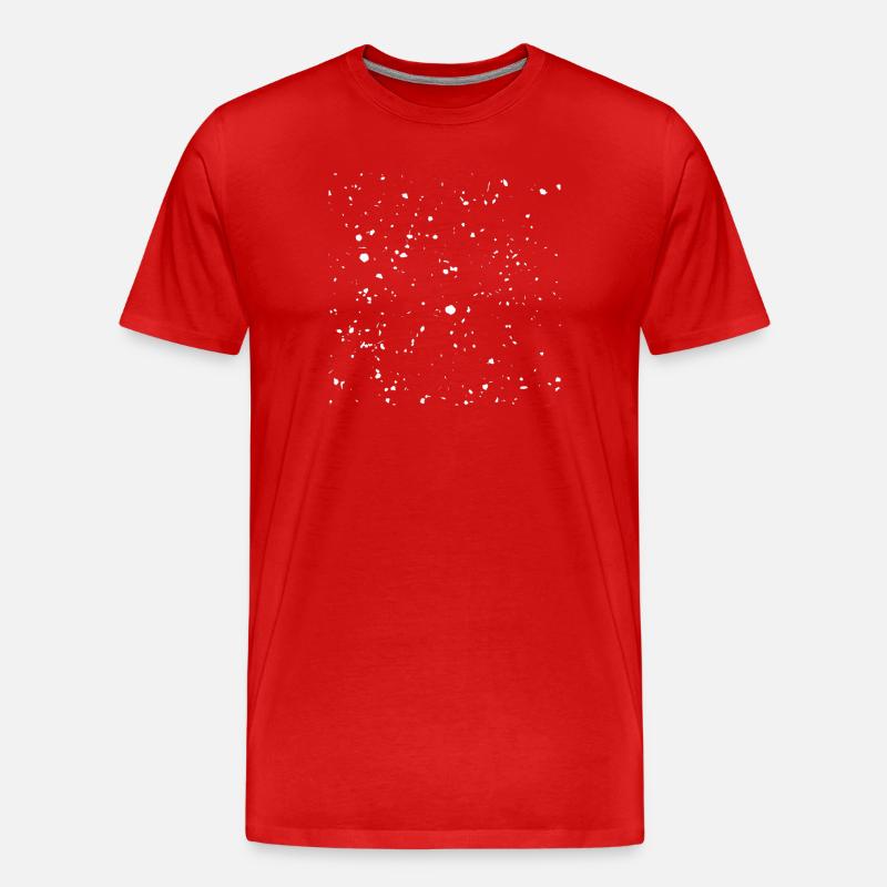 Schnee - Männer Premium Bio T-Shirt - Rot