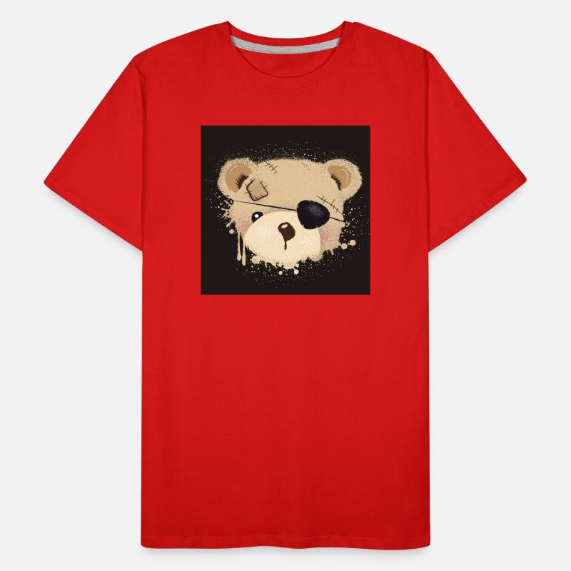 graffiti en peluche pirate avec cache-oeil T-shirt bio Premium Homme