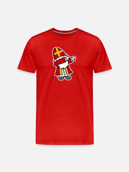 Sinterklaas Saint / Nicholas Dab Dabbing - Men's Premium Organic T-Shirt - red