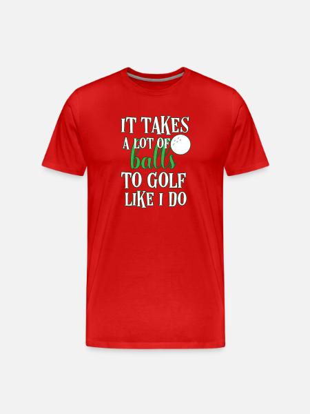 golf - Men's Premium Organic T-Shirt - red