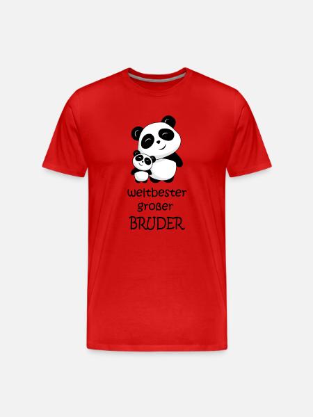 world's best big brother - Men's Premium Organic T-Shirt - red