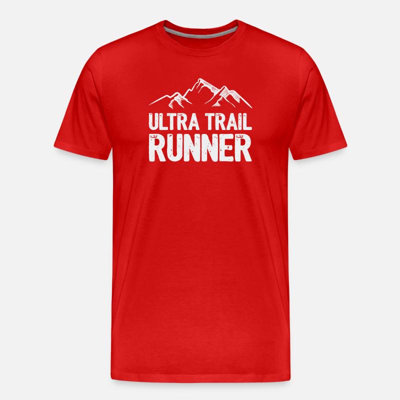 Ultra Trail Runner - Männer Premium Bio T-Shirt - Rot