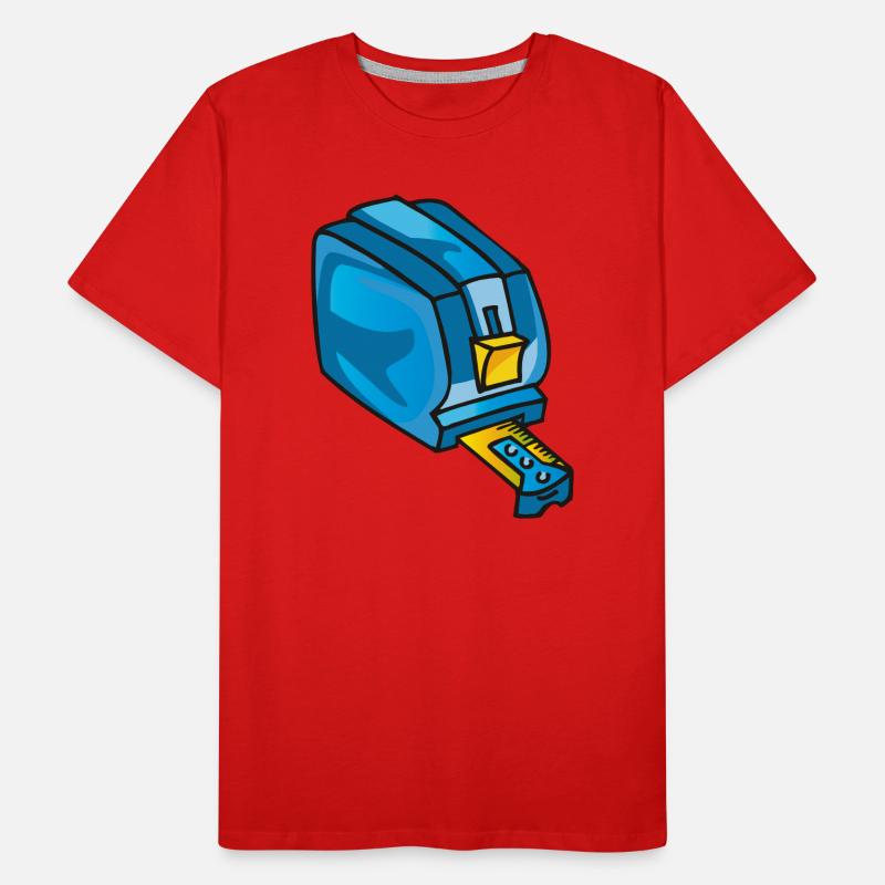 Rollmeter, tool, Compteur de rouleaux Männer Premium Bio T-Shirt