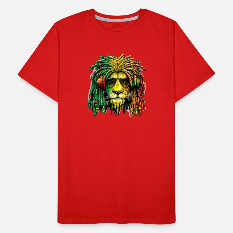 Lion rasta Men's Premium Organic T-Shirt