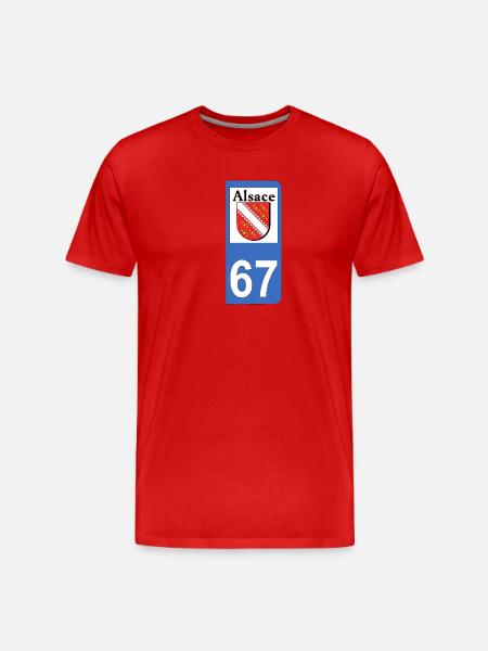 alsace - T-shirt bio Premium Homme - rouge