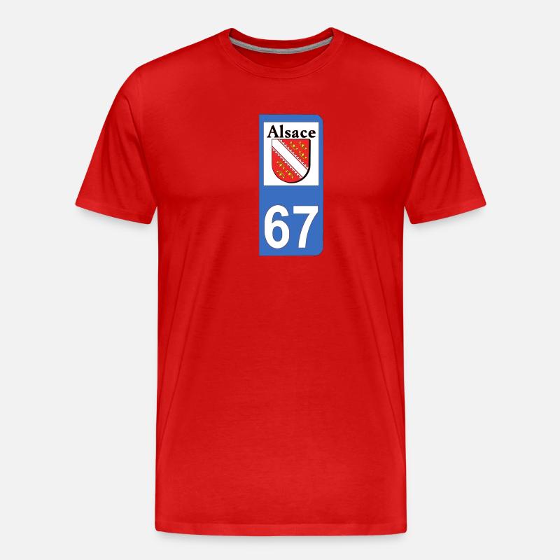 Elsass - Männer Premium Bio T-Shirt - Rot