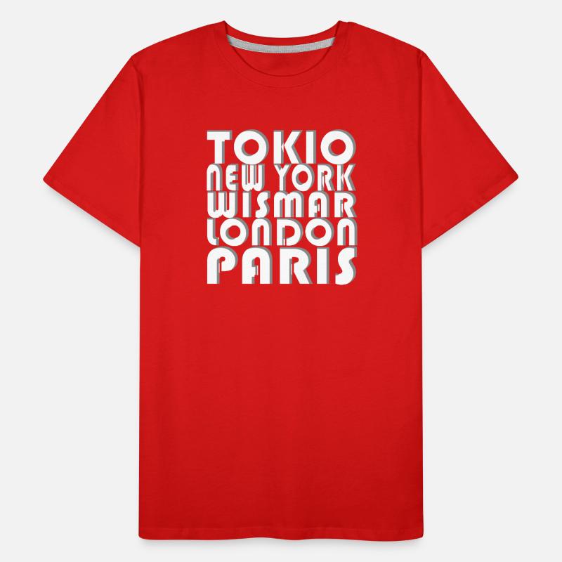METROPOLE WISMAR Männer Premium Bio T-Shirt