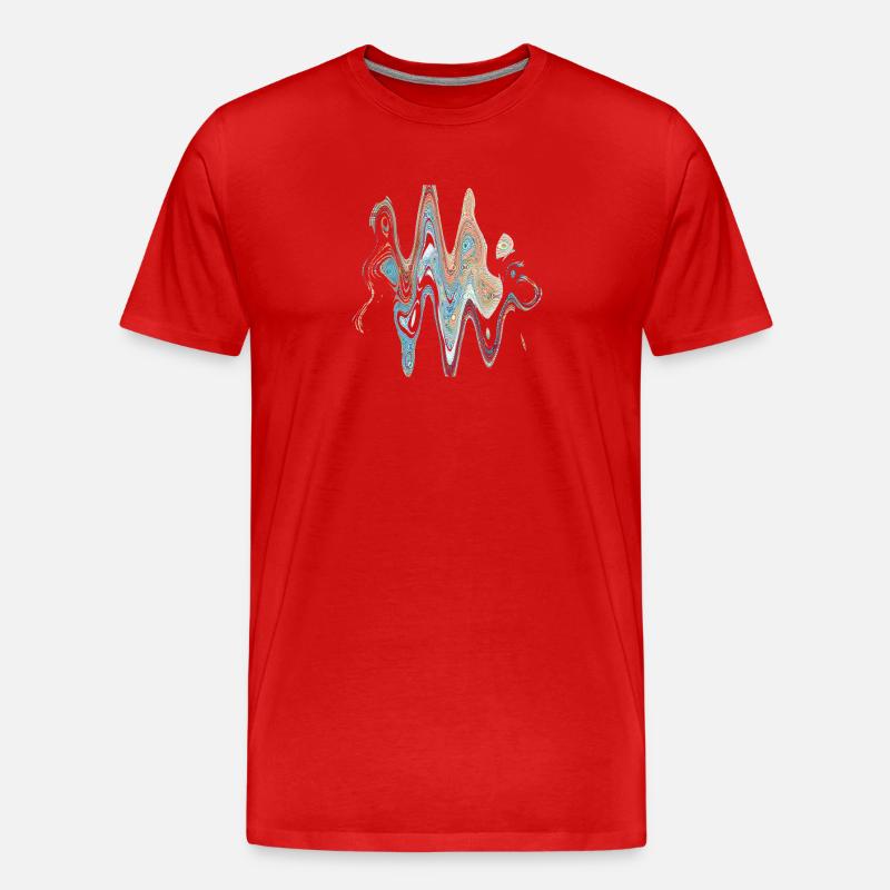 Design retro 20 - Männer Premium Bio T-Shirt - Rot