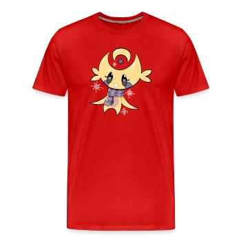 Moonpie, l'homme de la lune amical - T-shirt bio Premium Homme - rouge - Devant - Damien (186cm)