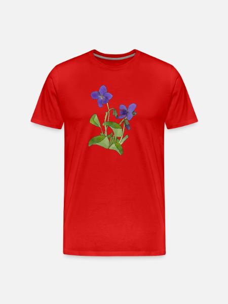 violet - T-shirt bio Premium Homme - rouge