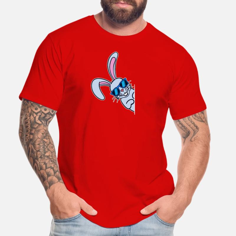 Cool Easter Bunny Easter Bunny Happy Easter Men's Premium Organic T-Shirt