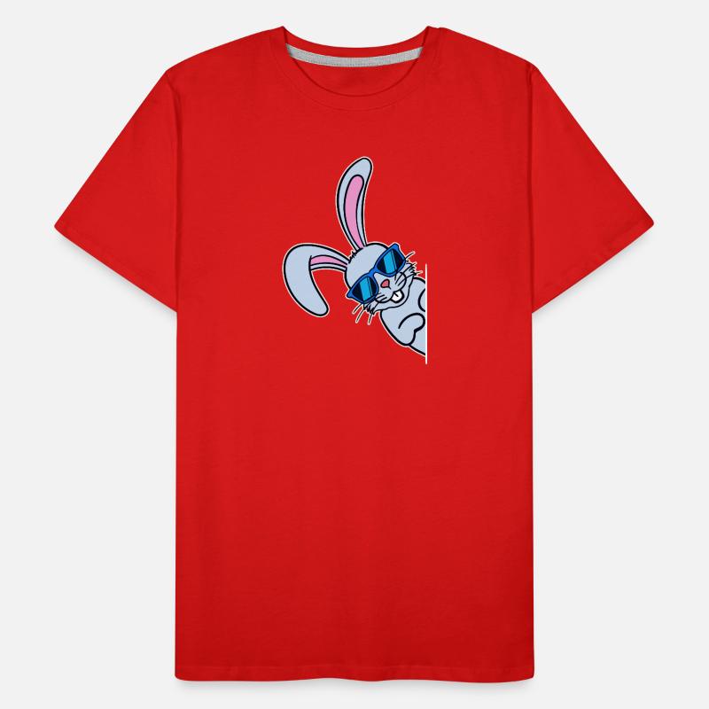 Lapin de Pâques cool Lapin de Pâques Joyeuses Pâques T-shirt bio Premium Homme