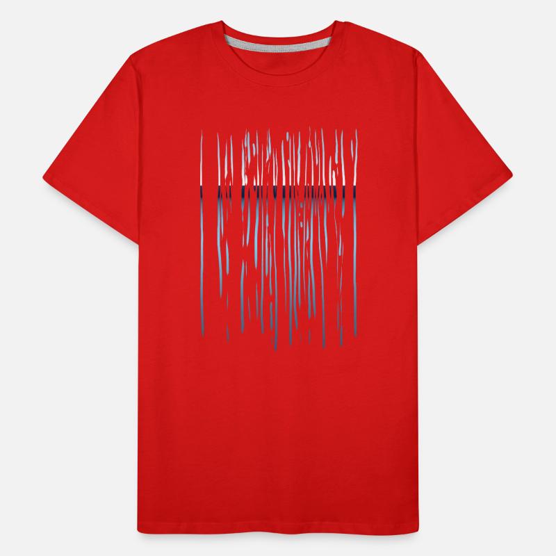 Lines pattern - horizon Men's Premium Organic T-Shirt