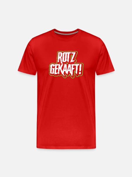 Rotz Gekaaft! - Männer Premium Bio T-Shirt - Rot
