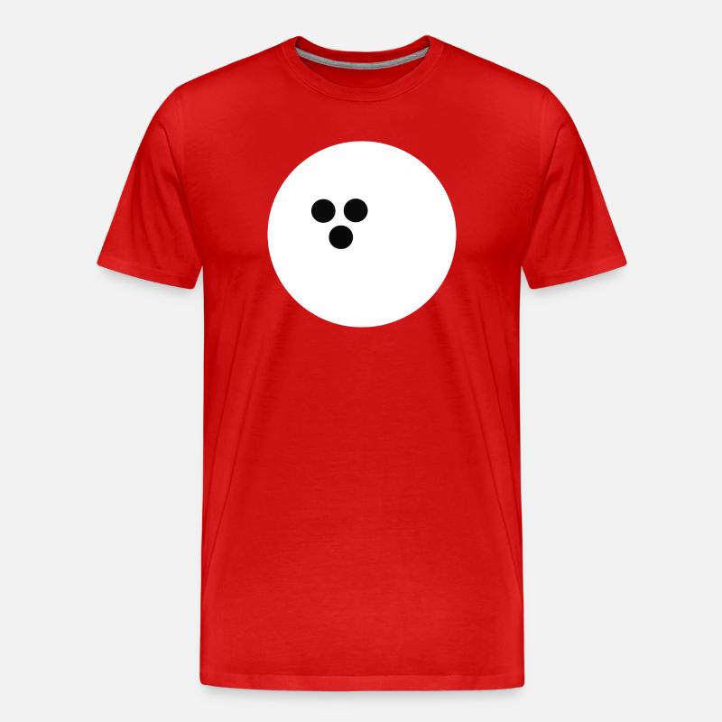 Boule de bowling, Bowling - T-shirt bio Premium Homme - rouge