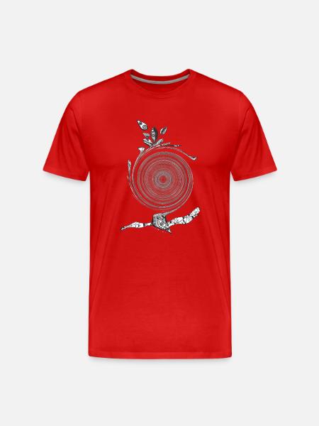 Power from the middle - Men's Premium Organic T-Shirt - red