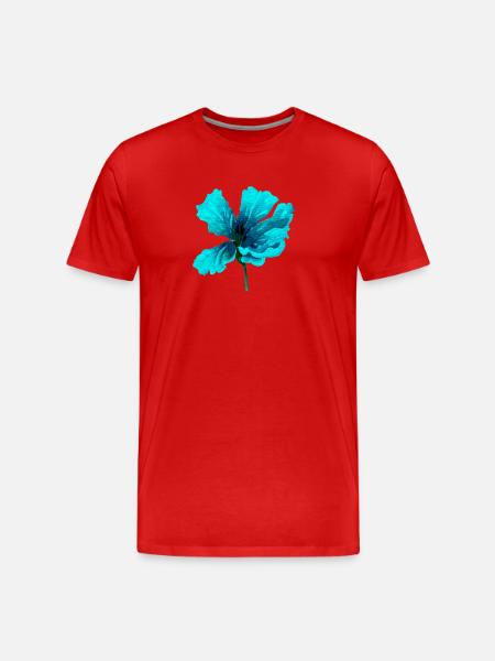flower - Men's Premium Organic T-Shirt - red