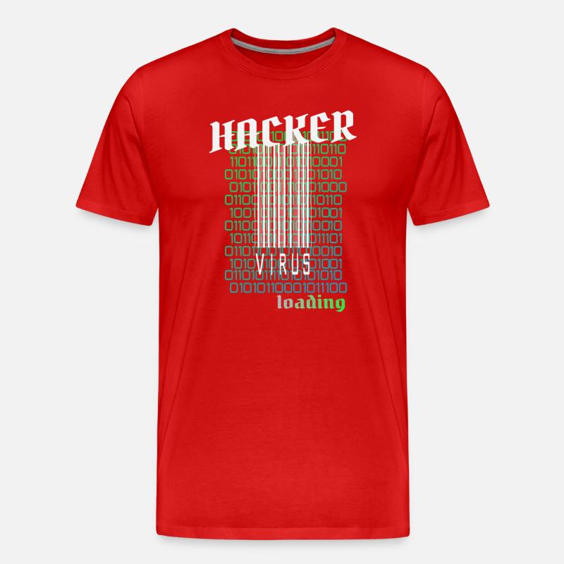 Anonymous, Hacker - Männer Premium Bio T-Shirt - Rot