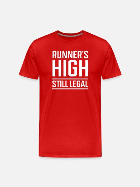 Runner’s High – Still Legal - Men's Premium Organic T-Shirt - red