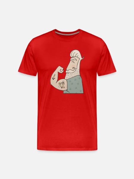 Sailor - Men's Premium Organic T-Shirt - red