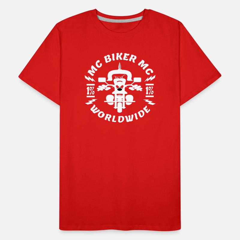 Motorradfahrer, Biker Männer Premium Bio T-Shirt