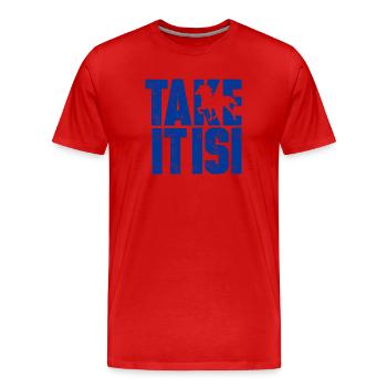 Island cheval Islandais Take it isi équitation cadeau - T-shirt bio Premium Homme - rouge - Devant - Damien (186cm)