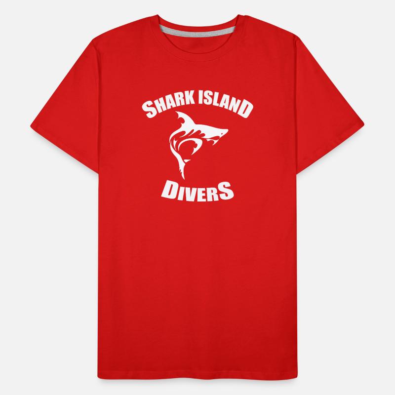 PLONGEURS DE SHARK ISLAND T-shirt bio Premium Homme
