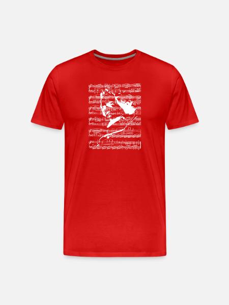Beethoven - T-shirt bio Premium Homme - rouge