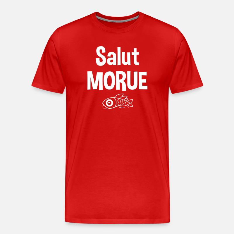 Salut morue - T-shirt bio Premium Homme - rouge
