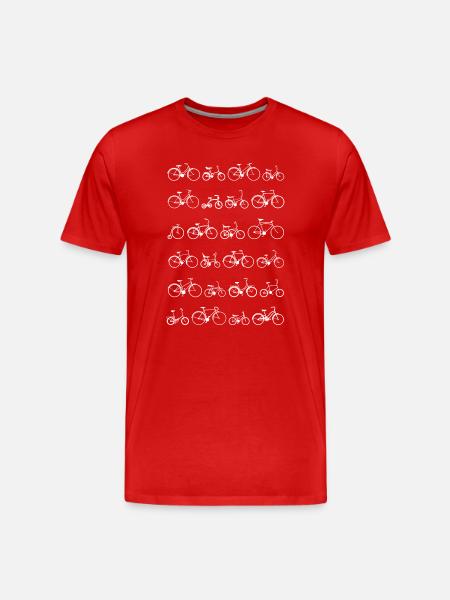 Bicycle cyclist - Men's Premium Organic T-Shirt - red
