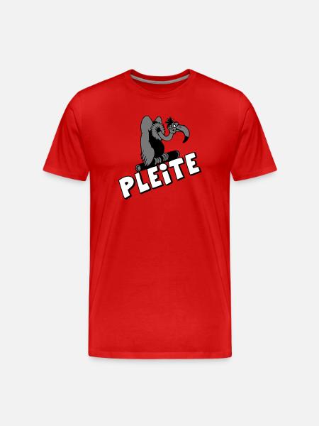 Plesiosaur Pleite Cartoon - Männer Premium Bio T-Shirt - Rot