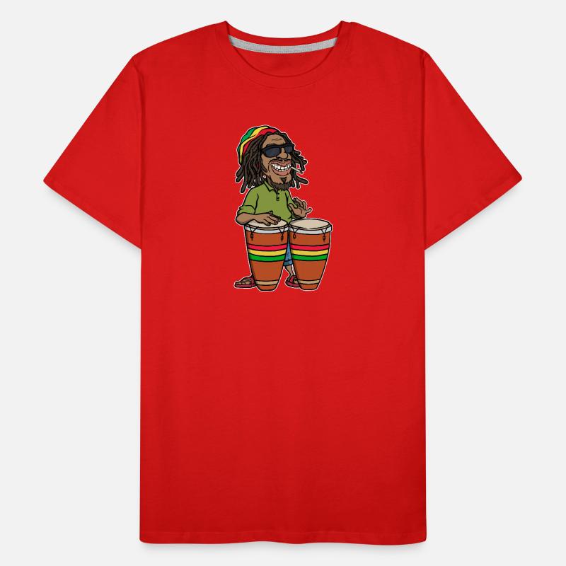Reggae Reggaeton Jamaïque Reggae Music Ragga Rasta T-shirt bio Premium Homme