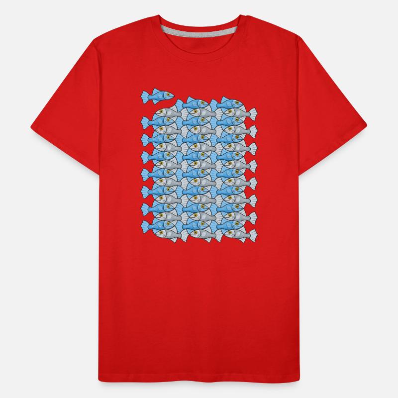 Escherfisch Art IV Männer Premium Bio T-Shirt