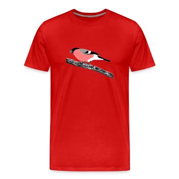 bouvreuil - T-shirt bio Premium Homme - rouge - Devant - Damien (186cm)