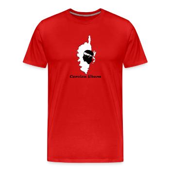 Korsika - Männer Premium Bio T-Shirt - Rot - Vorne - Damien (186cm)